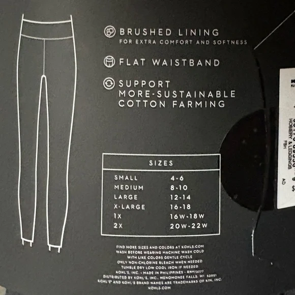 Simply Vera Vera Wang High Rise Heavyweight Leggings - Black - Picture 4 of 5